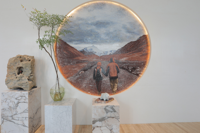 Arte Pre se ferre stare & marmore paintings